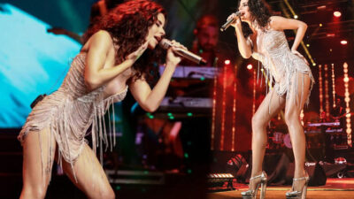 Pozlarıyla olay yarattı