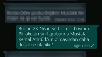 Okulun Whatsapp grubunda Atatürk’e hakaret etmişti! Gözaltına alındı