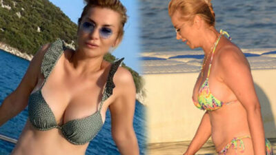 Songül Karlı, peş peşe bornozlu pozlarını paylaştı