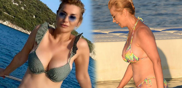 Songül Karlı, peş peşe bornozlu pozlarını paylaştı