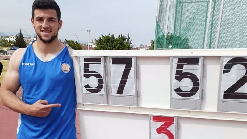 Osmangazi Belediyespor Atletizm Takımı sporcularından Enes Çankaya, Mersin’de düzenlenen Olimpik
