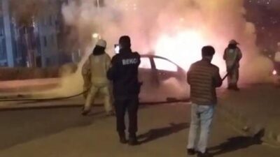 Korku dolu anlar! Benzin dolarken yanında sigara içince…