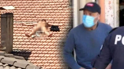 Çatıdaki çıplağa gözaltı