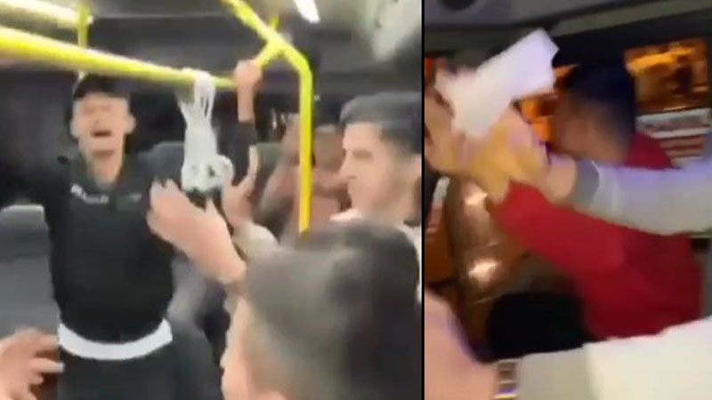 Minibüste ‘maskesiz ve mesafesiz’ eğlence