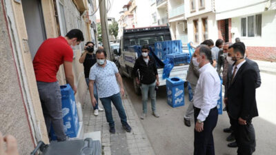 10 mahallede bireysel konteyner dağıtımı tamamlandı