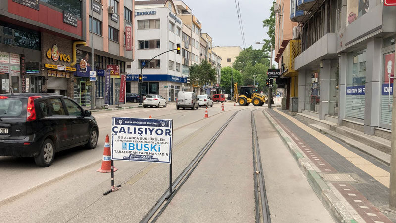 Bursa Büyükşehir Belediyesi BUSKİ Genel Müdürlüğü de tam kapanmayı fırsata