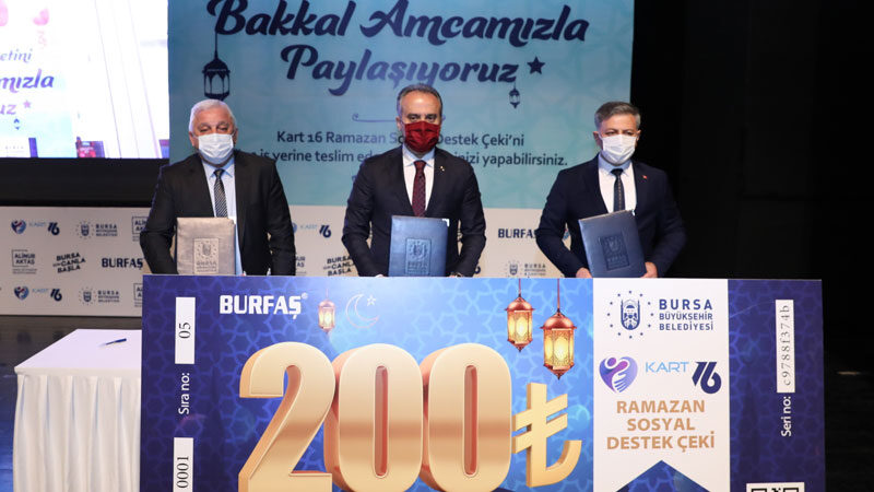 Bursa Büyükşehir Belediyesi’nin Ramazan’a özel sosyal destek paketleri ile Ramazan’ın