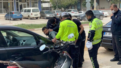 Bursa’da hareketi dakikalar! Polisin üzerine sürdü…