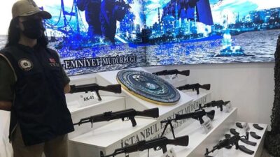 TKP/ML operasyonunda ele geçirilen silahlar emniyette sergilendi
