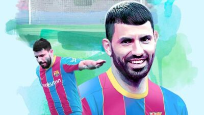 İspanya'nın Barcelona Kulübü, İngiltere'nin Manchester City takımında forma giyen "Kun"