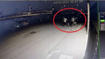 Bursa’da kısıtlamayı ihlal eden gençler polisi görünce böyle kaçtı