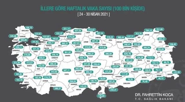 Tam kapanmada il il vaka sayıları nasıl değişti? Açıklandı…