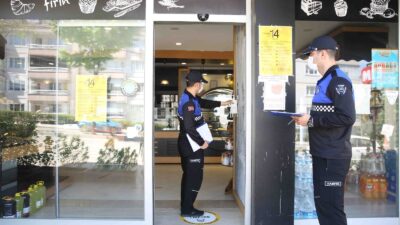 Nilüfer Zabıta’dan süper marketlere yasaklı ürün satışı denetimi