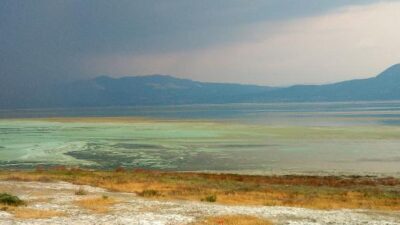 Şaşırtan görüntü! Gölün rengi değişti
