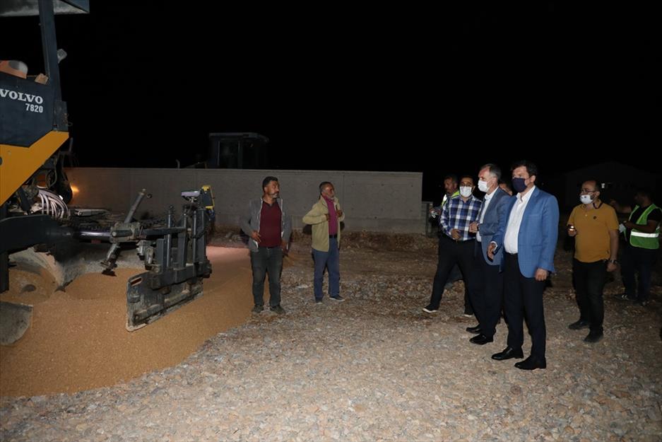 İnegöl’de yeni hayvan pazarında çalışmalar gece gündüz sürüyor