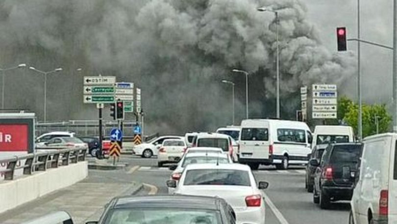 Kimyasal madde deposunda yangın