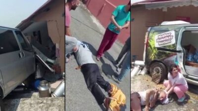 Minibüs dehşeti! Kalabalığın arasına daldı