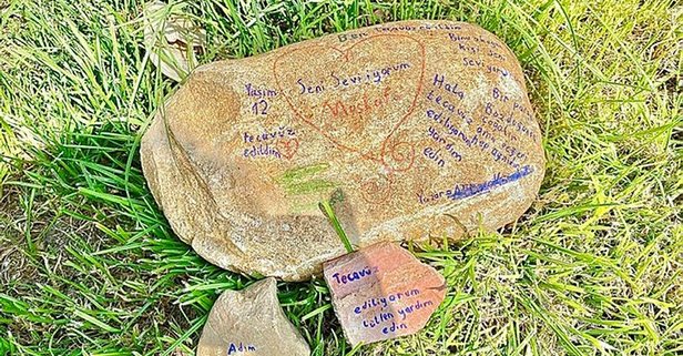 Taştaki ‘tecavüz ediliyorum’ yazısı gerçek çıktı! Flaş gelişme