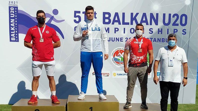 Osmangazi Belediyespor’un yeni rekortmeni Enes Çankaya, Balkan U20 Atletizm Şampiyonası’nda