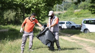 Bursa İnegöl Belediyesi personelinden çevre mesajı