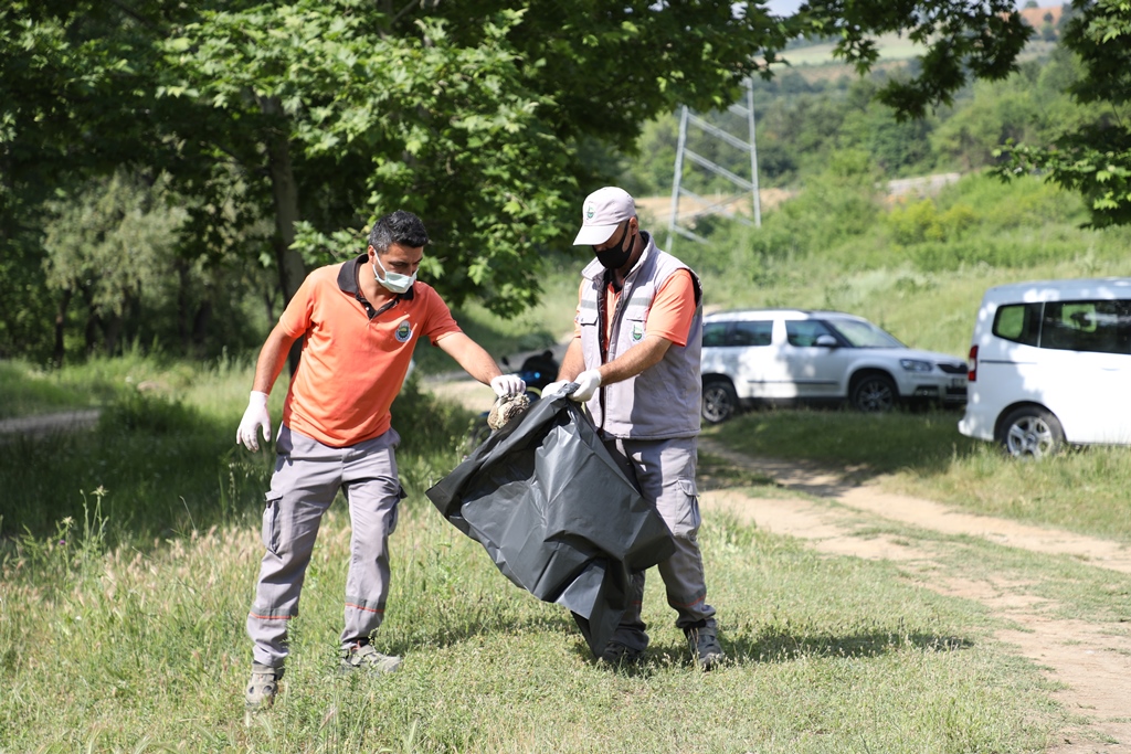 Bursa İnegöl Belediyesi personelinden çevre mesajı