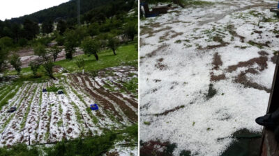 Bursa’nın o ilçesini dolu vurdu