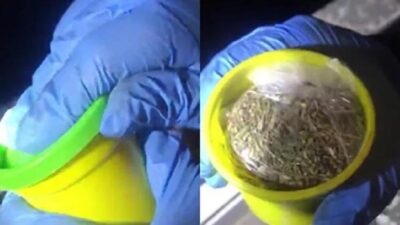 Uyuşturucuyu oyun hamuru kutusuna gizlemiş