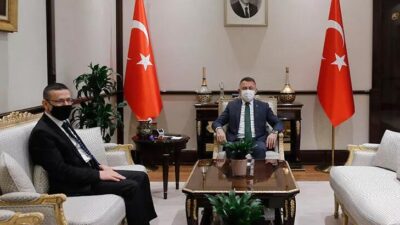 Cumhurbaşkanı Yardımcısı Oktay, Sayıştay Başkanı Baş’ı kabul etti