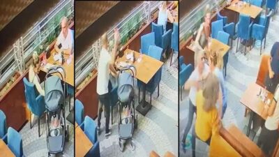 Kafede dehşet! Eski eşi ile engel olmak isteyen iki kadını darbetti