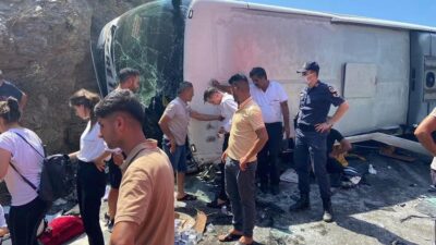 Mersin’de otobüs kazası: Çok sayıda yaralı var