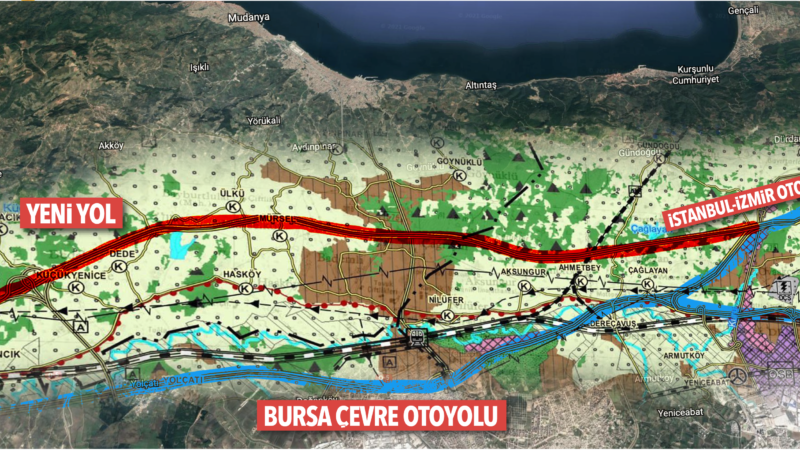 Bursa’ya yeni çevre yolu! 31 kilometre olacak… İstanbul-İzmir Otoyolu'nu Bursa Çevre Yolu'ndan ayıracak projenin startı veriliyor. Bu