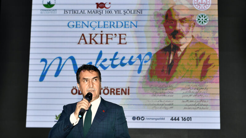 Osmangazi Belediyesi’nin İstiklal Marşı’nın milli marş olarak kabul edilişinin 100.
