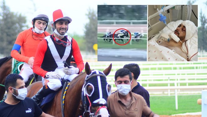 Attan düşerek ağır yaralanan jokeyden iyi haber!