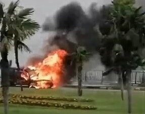 Bursa’da araç bir anda alev aldı!