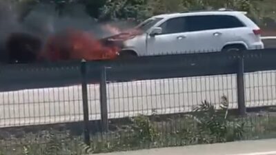 Bursa’da korkutan olay! Alev alev yandı