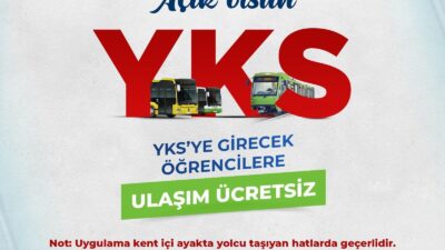 Bursa’da YKS’ye girecek öğrencilere ücretsiz ulaşım