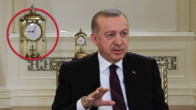 Cumhurbaşkanı Erdoğan’ın TRT yayınında dikkat çeken detay