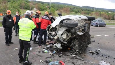 TEM’de feci kaza! Ölü ve yaralılar var