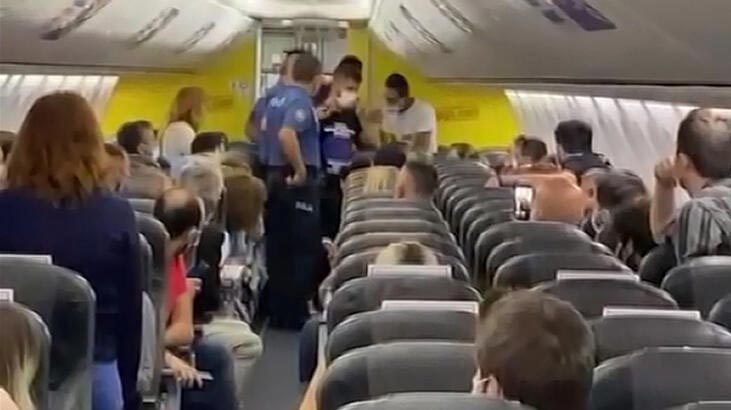 Antalya-İstanbul seferinde taciz ve iftira iddiası! Yolcular indirildi