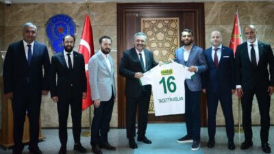 Bursaspor’dan Emniyet Müdürü Aslan’a ziyaret…