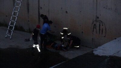 Bursa’da serinlemek için girdiği derede mahsur kaldı