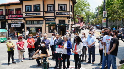 Bursa’da müzisyenlere CHP’den destek