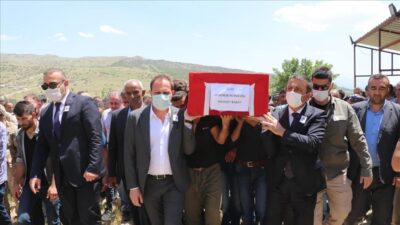 Şehit güvenlik korucusu son yolculuğuna uğurlandı