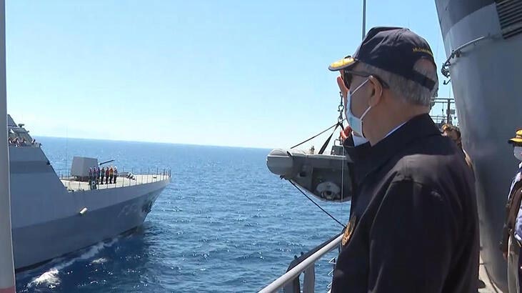 Bakan Akar, ‘Denizkurdu 2021 Tatbikatı’nı takip etti