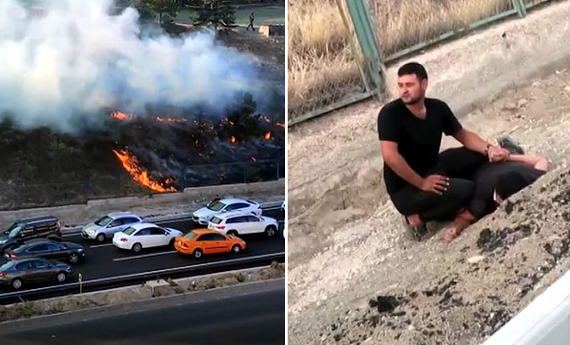 Kışlaya kundaklama girişimi! Suçüstü yakalandı