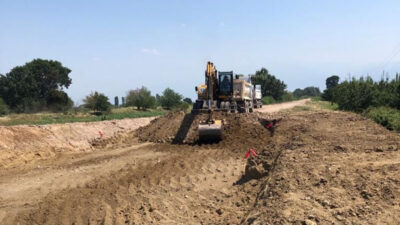 Alman Kanalı yolunda altyapı tamam