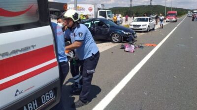 Zincirleme kaza: 1 ölü, 5 yaralı