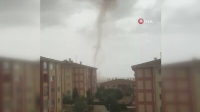 Hortum paniği! 10 dakika sürdü