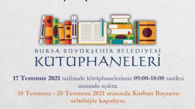 Bursalılar dikkat! 18-25 Temmuz tarihlerinde kapalı olacak…