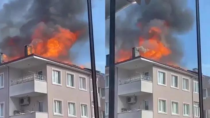10 katlı binada korkutan yangın! Ekipler sevk edildi